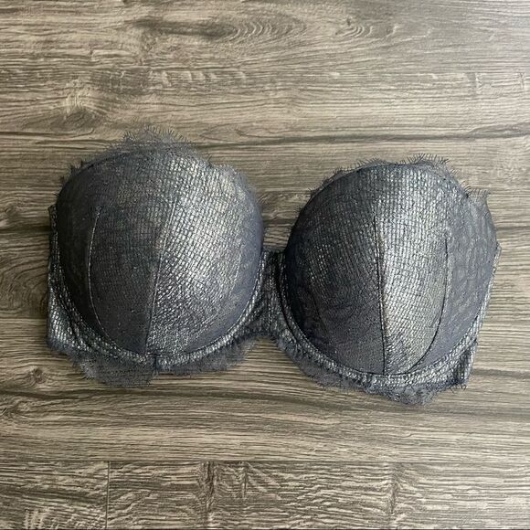 Victorias Secret Dream Angels Silver Multiway Chantilly Lace Bra - Picture 4 of 11
